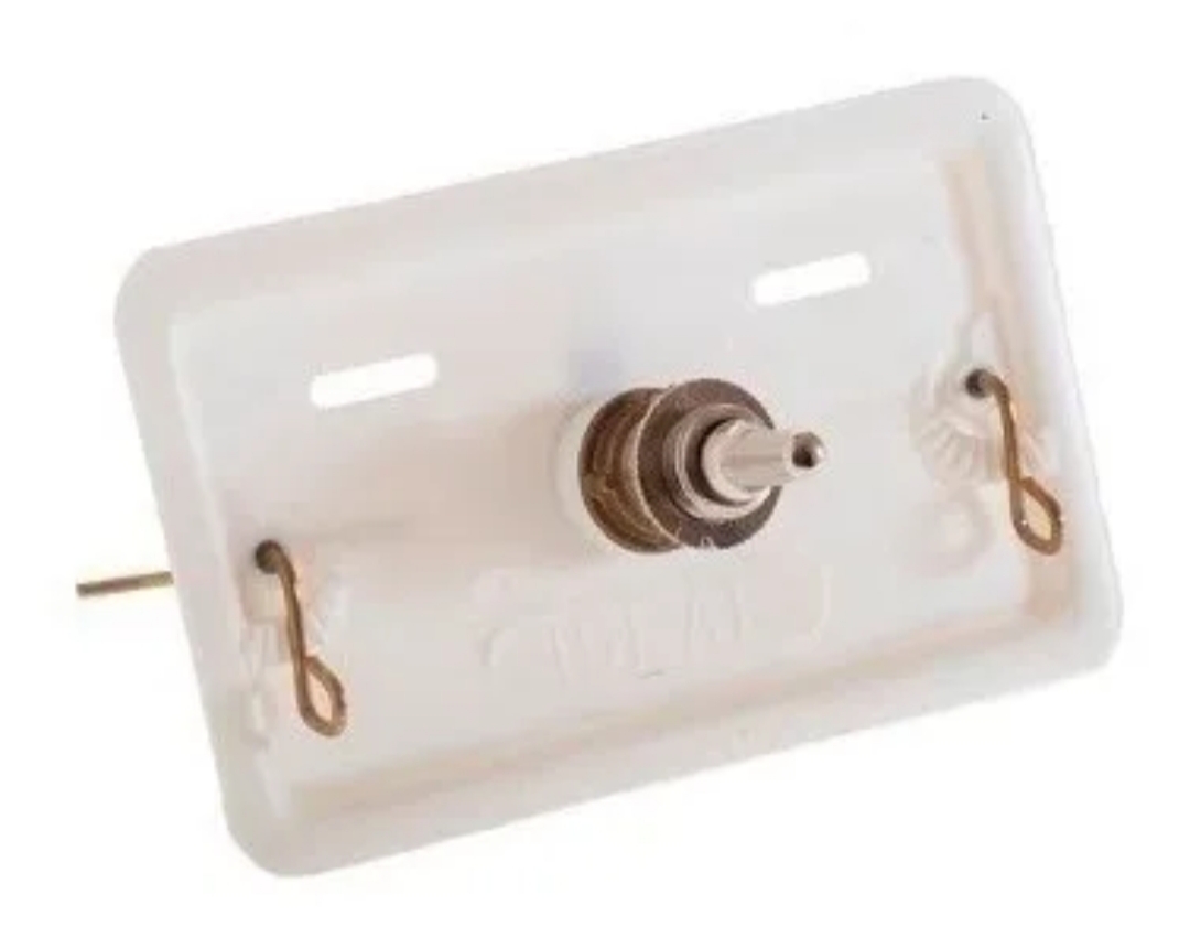 Deposito Chato Ideal De Embutir Con Boton DE BRONCE Y Tapa Pvc Ideal CON ENTRADA DERECHA - Imagen 2