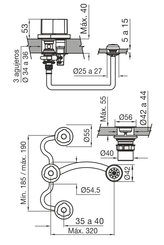 0295/C7 GRIFERIA DE BIDE RADAL FV - Imagen 2
