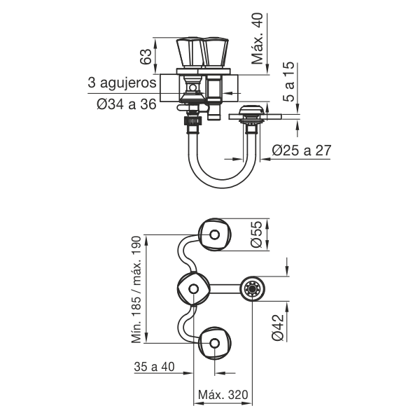 0295/C8 GRIFERIA DE BIDE GREDOS FV abonando en efectivo en el local - Imagen 2