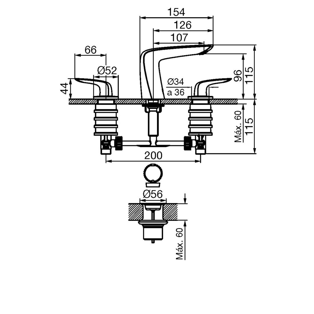 0207/L2 Epuyén FV – Juego para lavatorio - Imagen 2