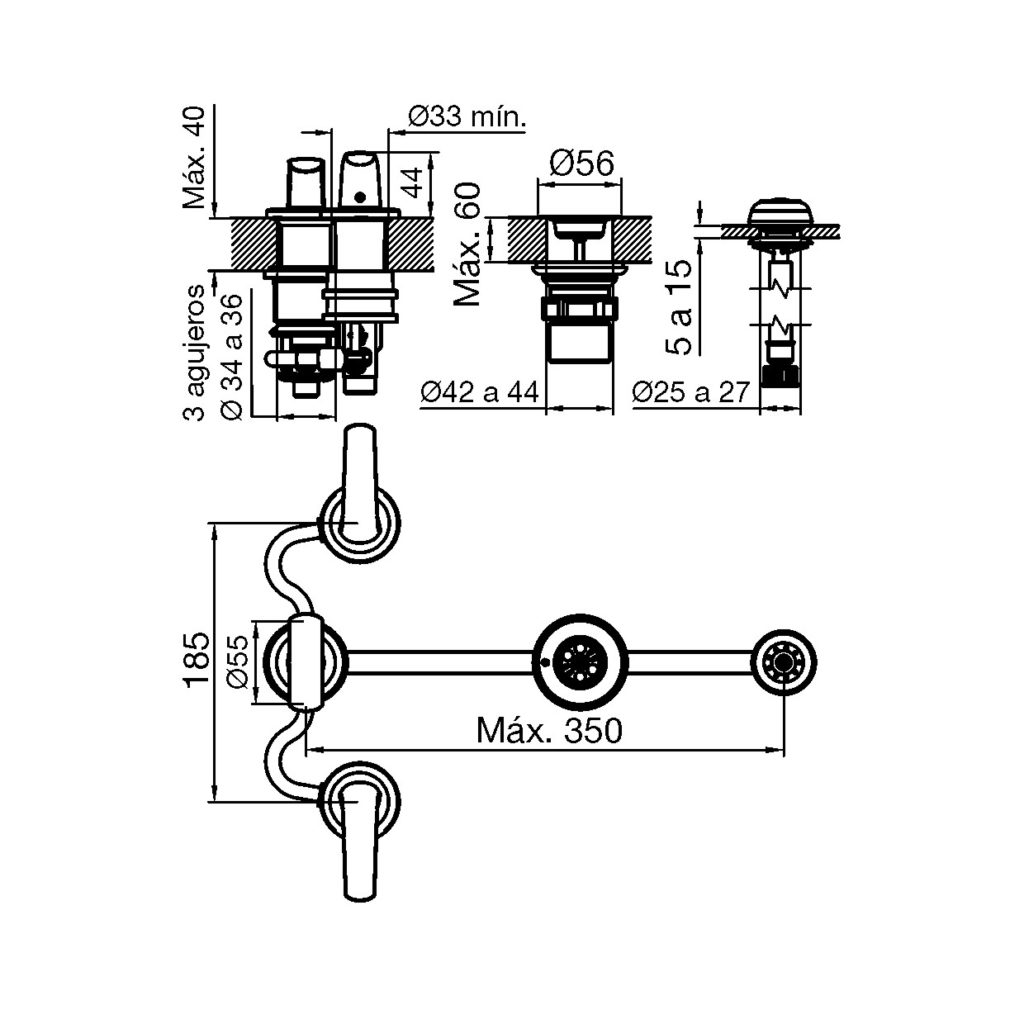 0295/L2 Epuyén FV – Juego para bidé - Imagen 2