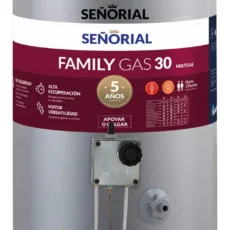 Termotanque Multigas Señorial Family 30 Litros Alta Recuperación conex. superior e inferior